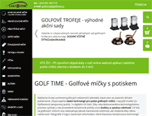 Tablet Screenshot of golftime.cz