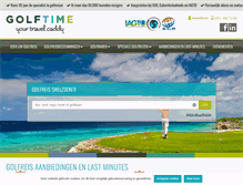 Tablet Screenshot of golftime.nl